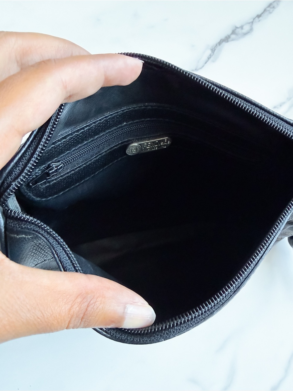Vintage Fendi Black FF Zucchino on strap - Picture 9 of 14